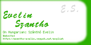 evelin szantho business card